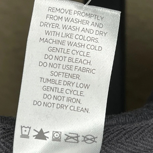 NWT ~ MEMBERS MARK RIBBED HALF ZIP HOODIE ~ THUMB HOLES IN WRIST ~  WOMENS GRAY - Picture 10 of 11